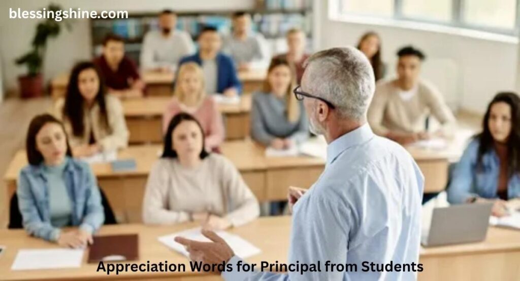 Appreciation Words for Principal from Students