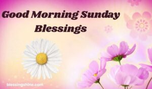 Good Morning Sunday Blessings
