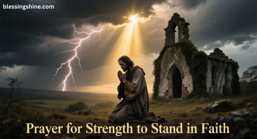 Prayer for Strength to Stand in Faith