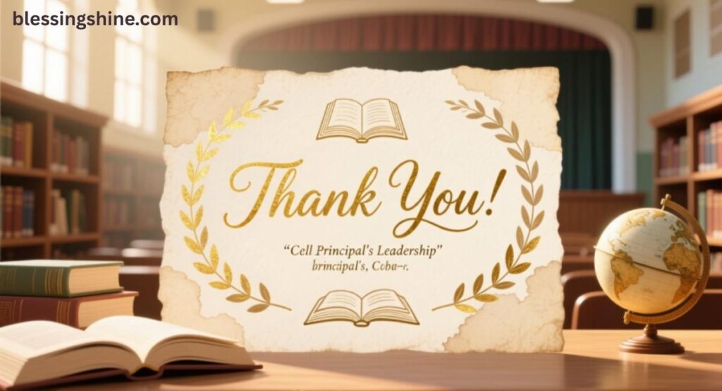 Thank You Quotes Celebrating Principal’s Leadership