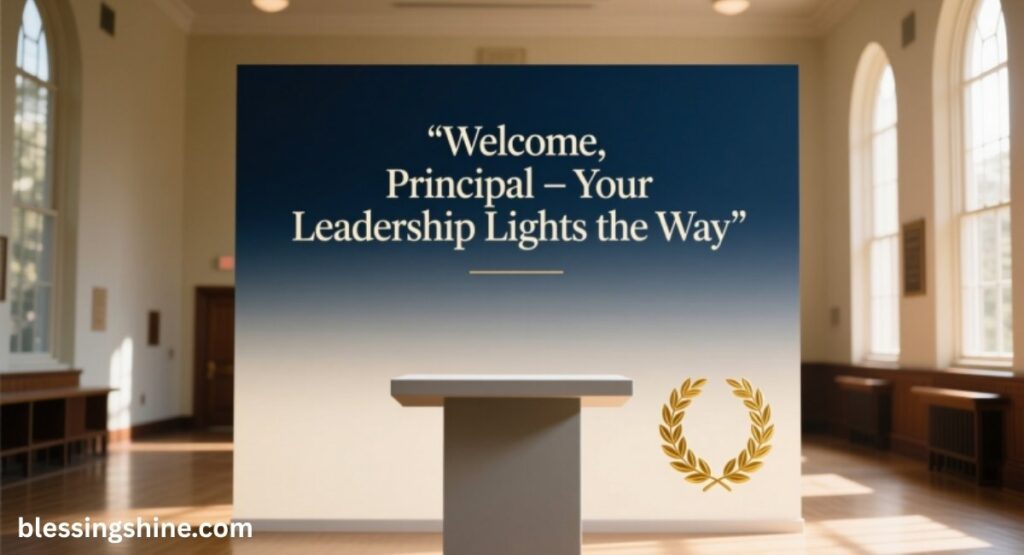 Welcome Quotes for Principal
