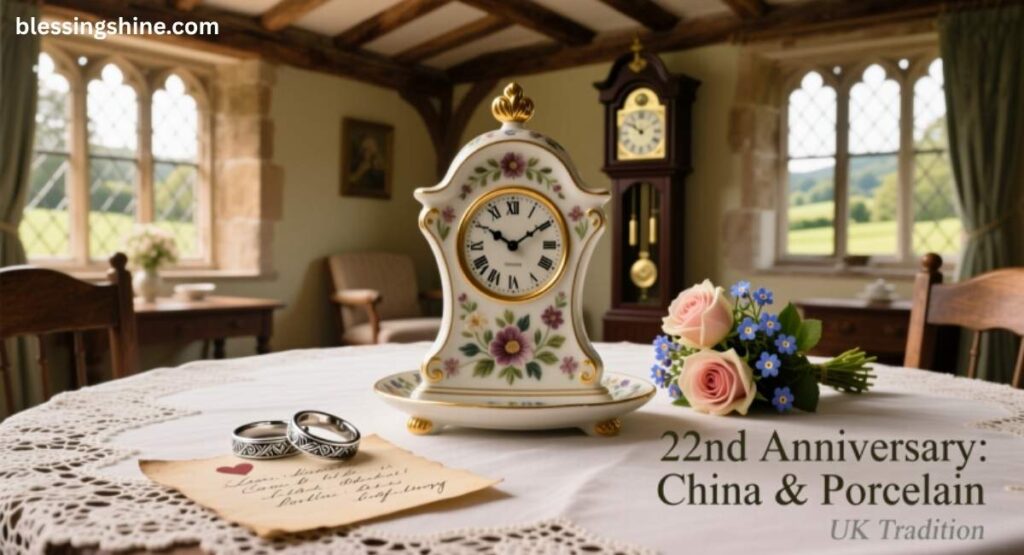 What is the 22nd Wedding Anniversary Tradition in the UK?