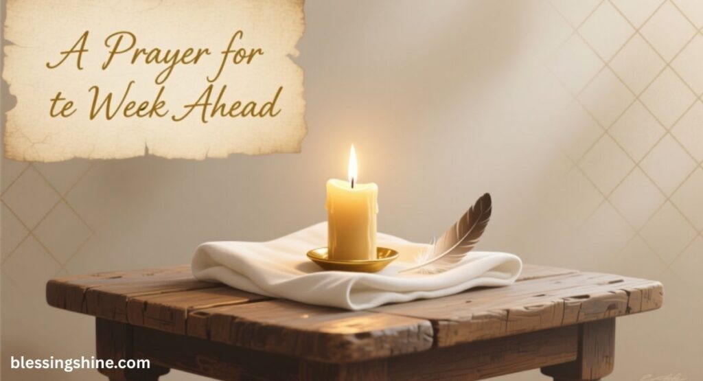 A Prayer for the Week Ahead