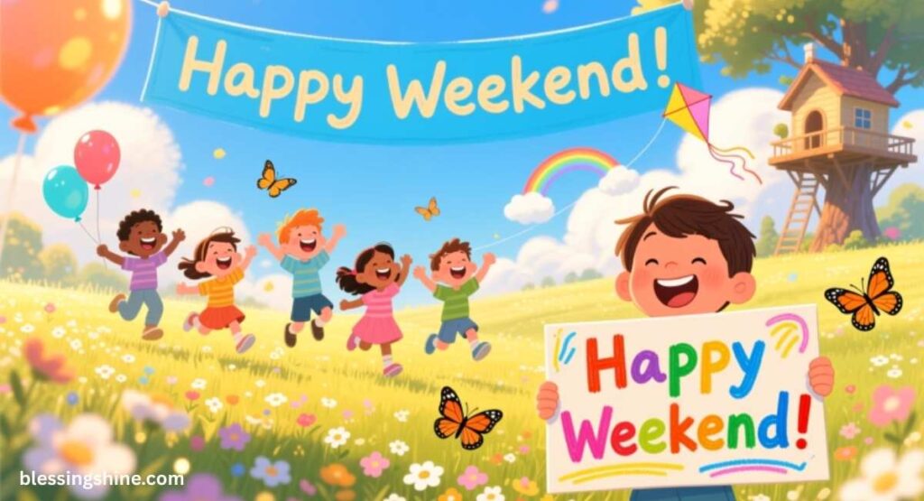 Happy Weekend Messages for Kids