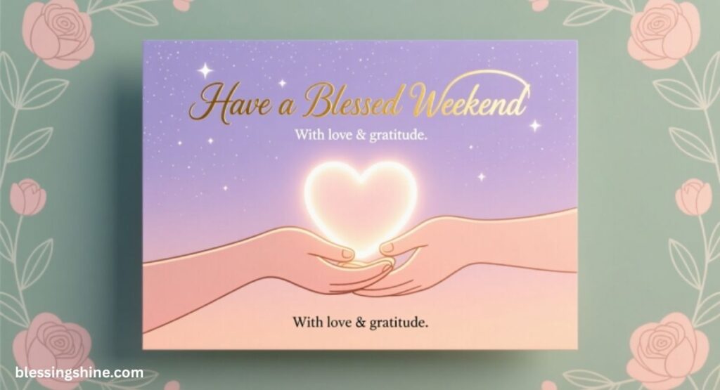 Have a Blessed Weekend’ Wishes for Partners
